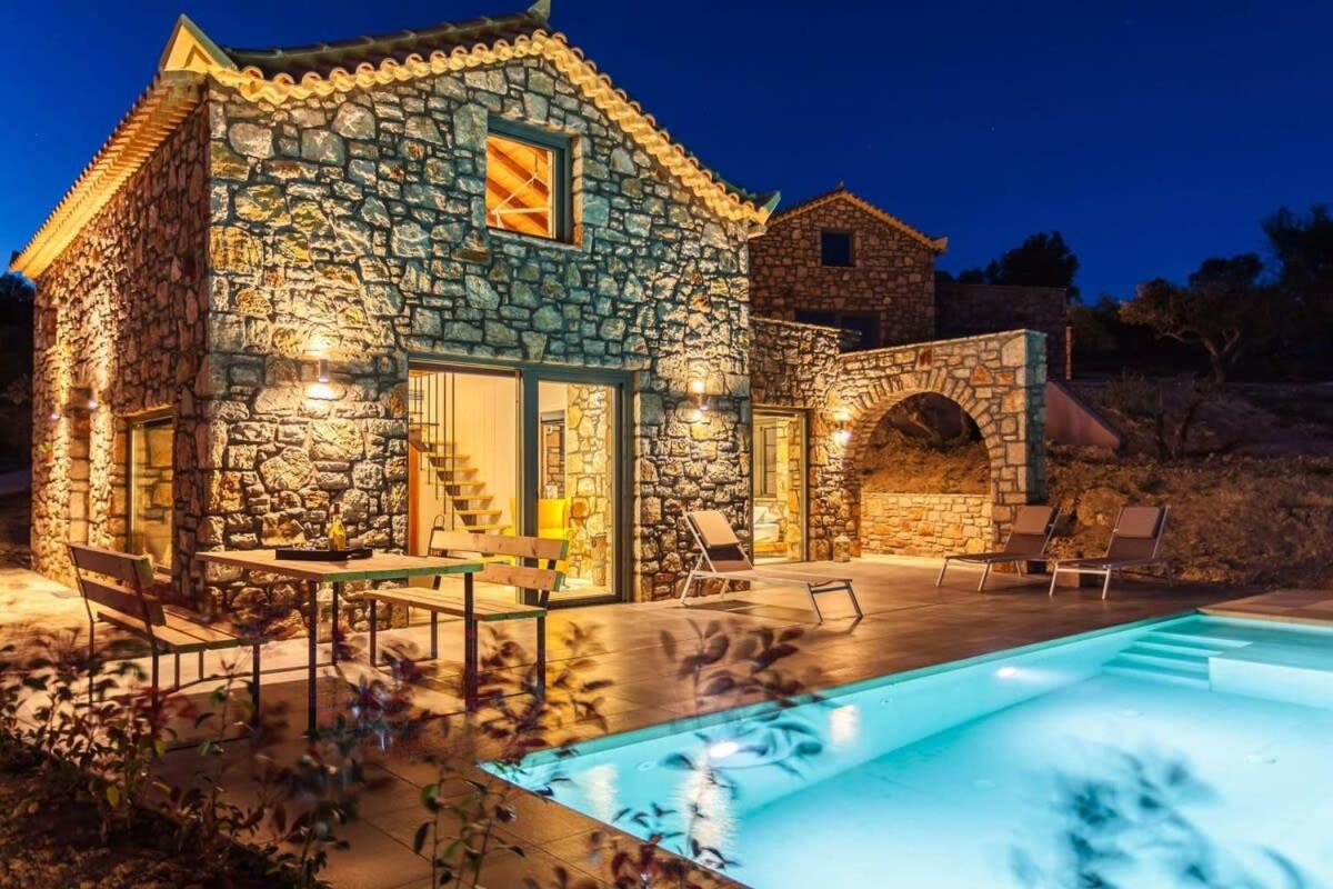 Gerakada Exclusive-Seaview Villa With Private Pool Koroni  Exterior photo