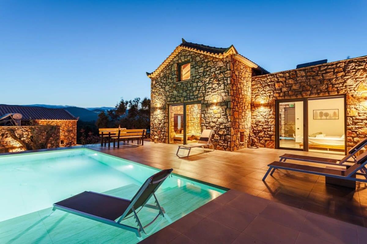 Gerakada Exclusive-Seaview Villa With Private Pool Koroni  Exterior photo