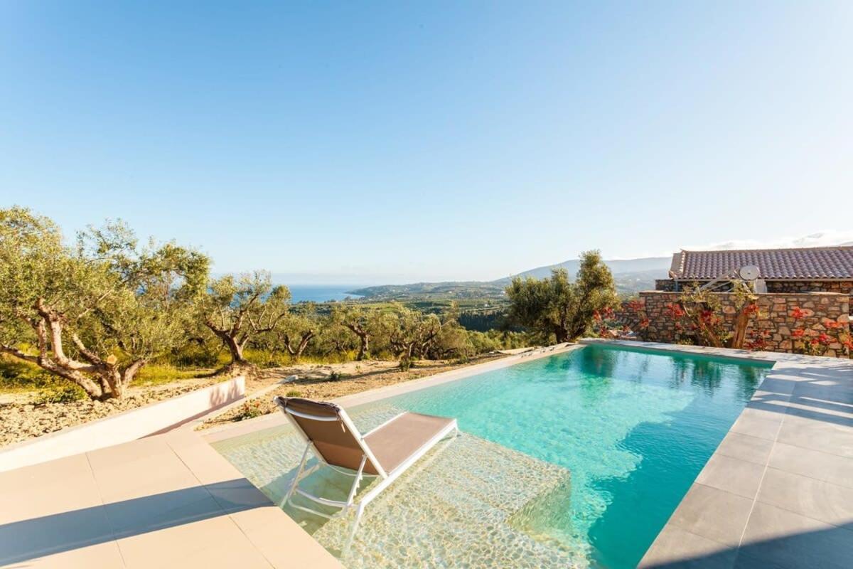 Gerakada Exclusive-Seaview Villa With Private Pool Koroni  Exterior photo
