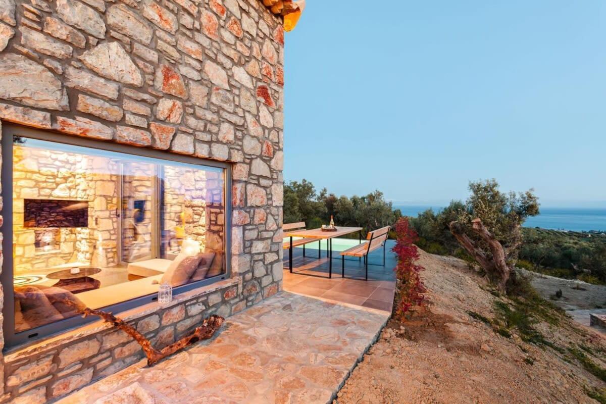 Gerakada Exclusive-Seaview Villa With Private Pool Koroni  Exterior photo
